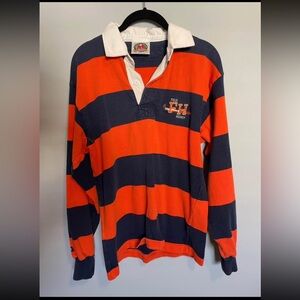 Field Hockey Striped Sweater - Orange and Black small